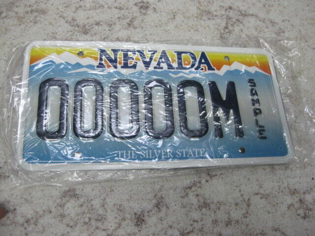 Nevada 00000m Sample License Plate