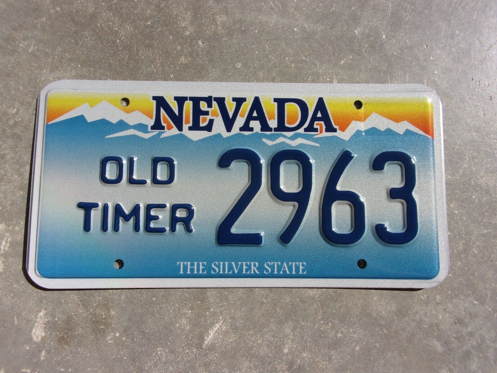 Nevada Old Timer License Plate  #  2963