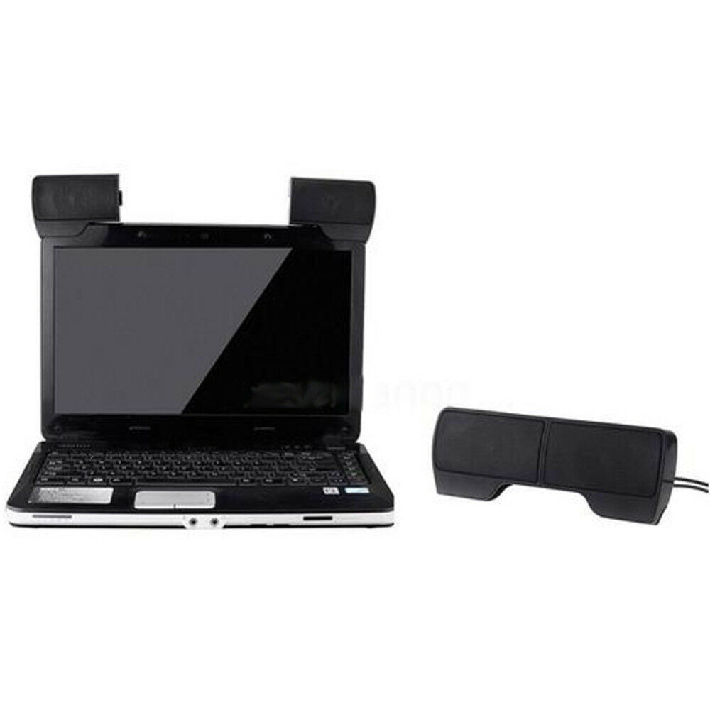 Mini Portable Usb Stereo Speaker For Notebook Laptop Computer Pc With Clip