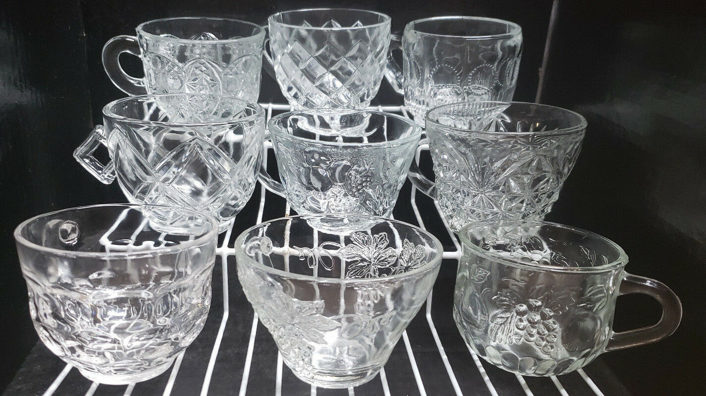 Replacement Vintage Depression Era Glass And Crystal Punch Cups Your Choice