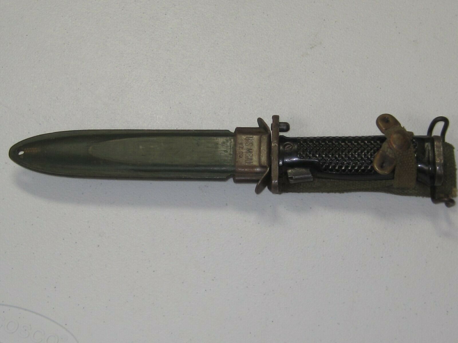 Original Us Military Issue Milpar Col  M5a1 Bayonet Knife With Shealth