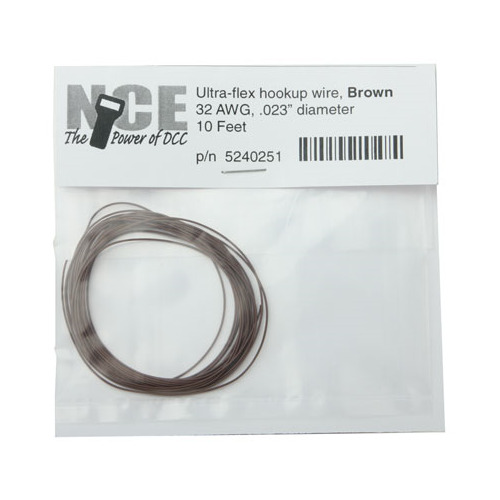 Nce 5240251 Ultraflex Wire 30 Gauge 10ft Brown