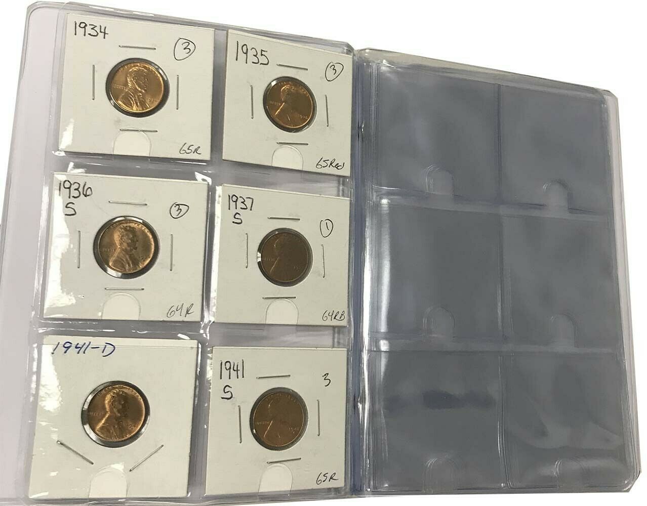 Coin Album 60 Pockets For 2x2 Holders Flips Whitman Wallet Free Us Shipping New