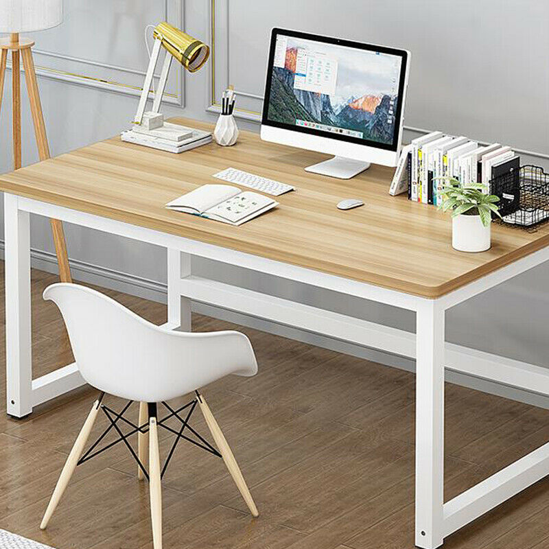 Office Wood Computer Table Home Study Desk Modern Furniture Workstation Us