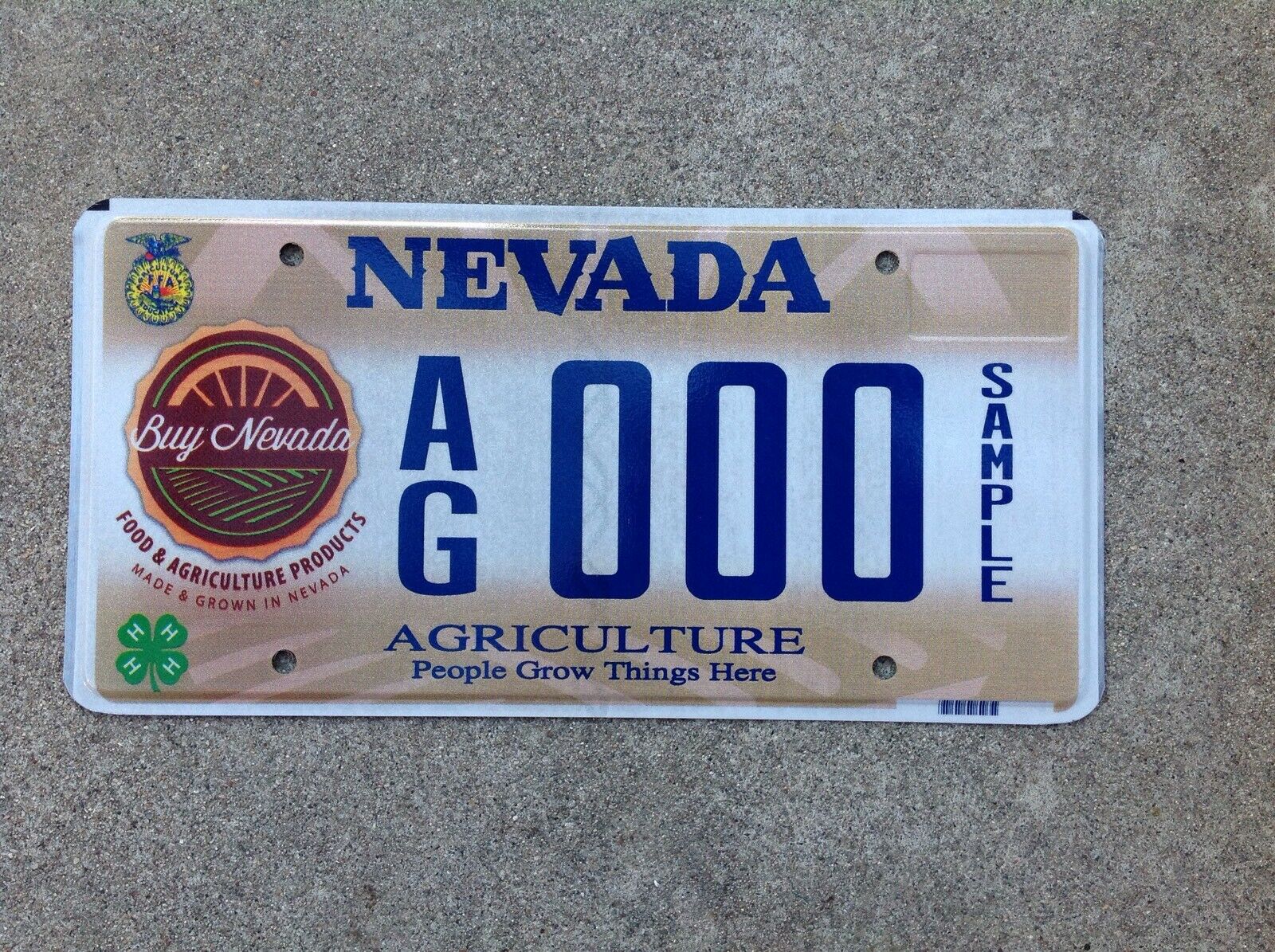 Nevada - Agriculture - Sample - License Plate