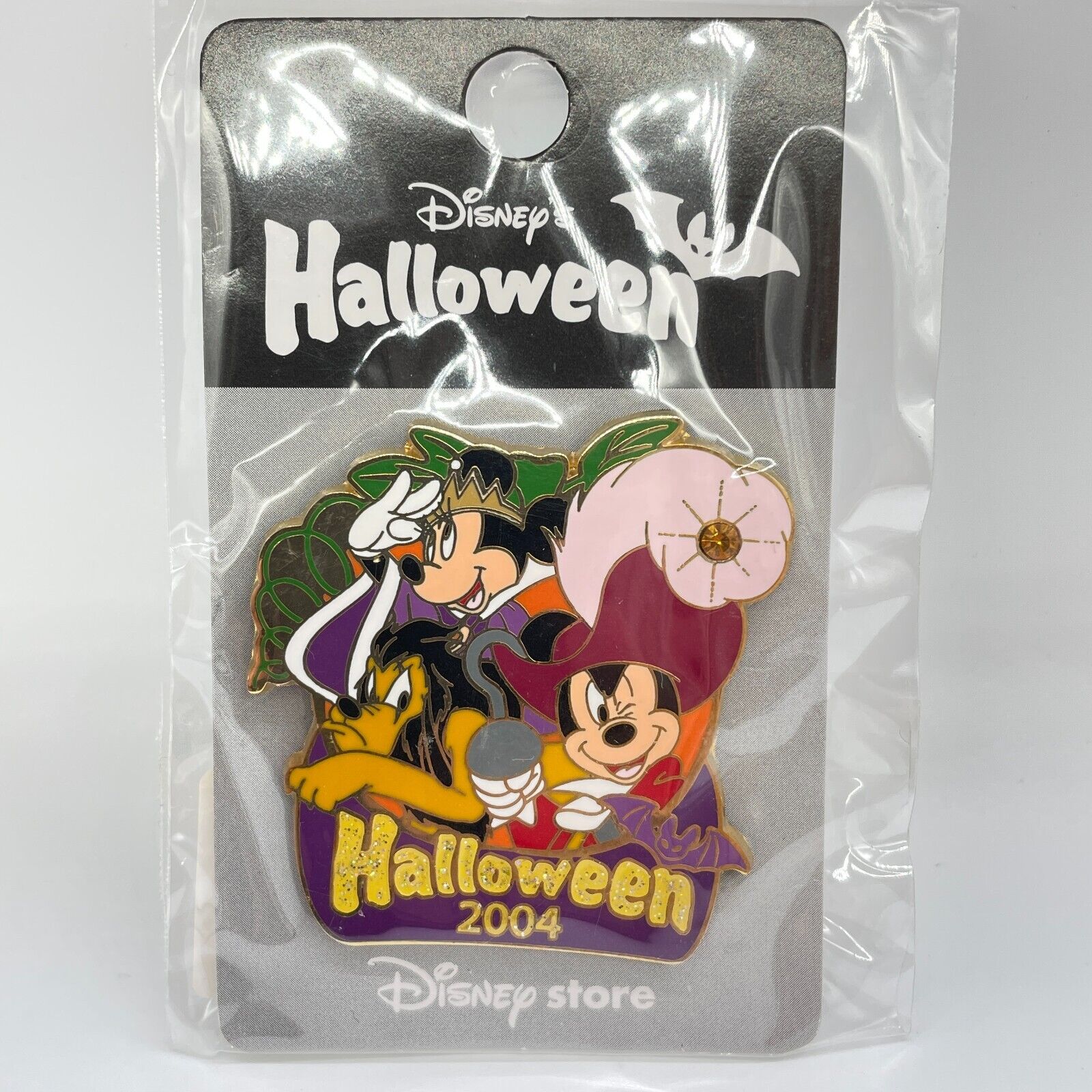 Disney Store Japan Pin Halloween 2004 Mickey Minnie Pluto Hook Queen Scar