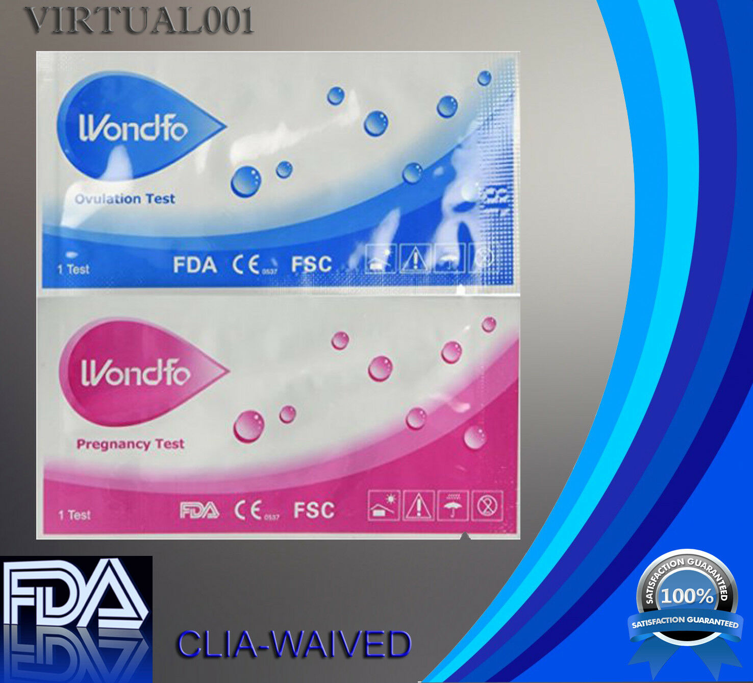 Wondfo 100 Ovulation And 20 Pregnancy (100 Lh+20 Hcg) Test Strips