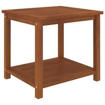 Vidaxl Outdoor Acacia Wood End Table Oil Finished Garden Patio Porch Furniture