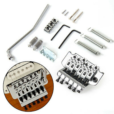 Floyd Rose Double Locking Tremolo System Bridge For Electric Guitar Parts Chrome