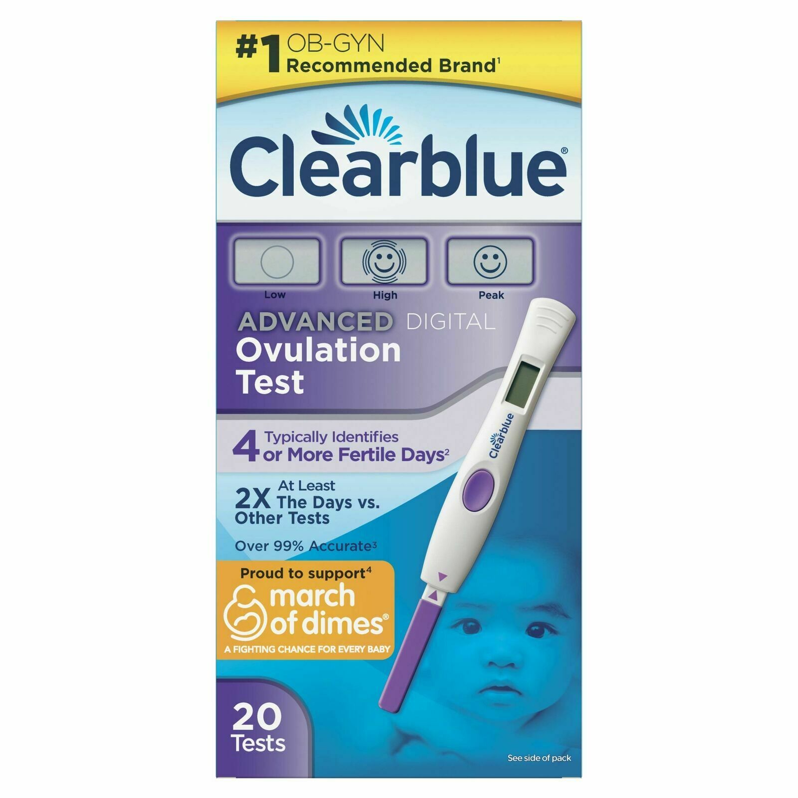Clearblue Advanced Digital Ovulation Test, 20 Count **read Description**