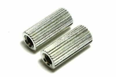 Extra Long 1.188" Stop Bar Tailpiece Anchor Mounting Bushings Steel Coarse Knurl