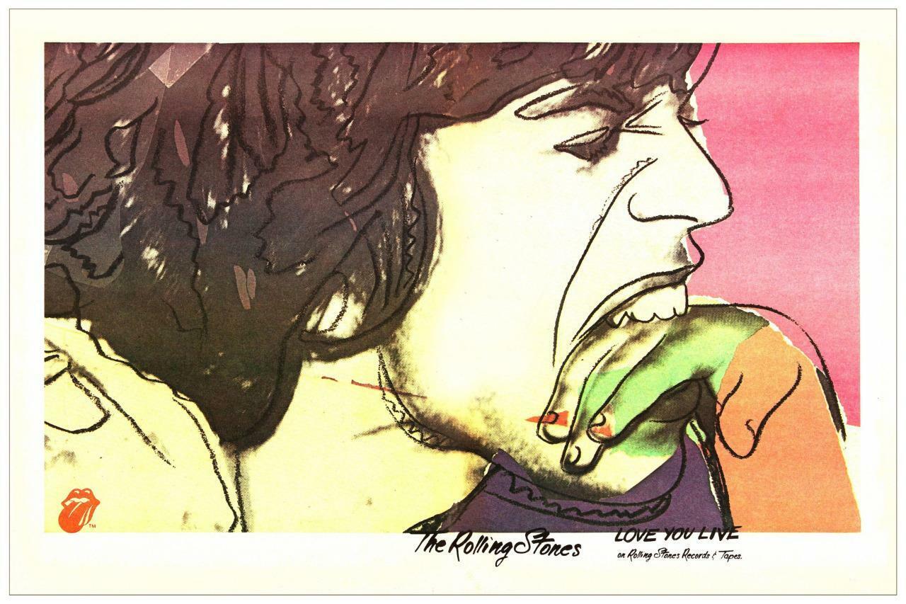 Rolling Stones  - Poster - Love You Live Mick Jagger - Amazing Wall Art Print