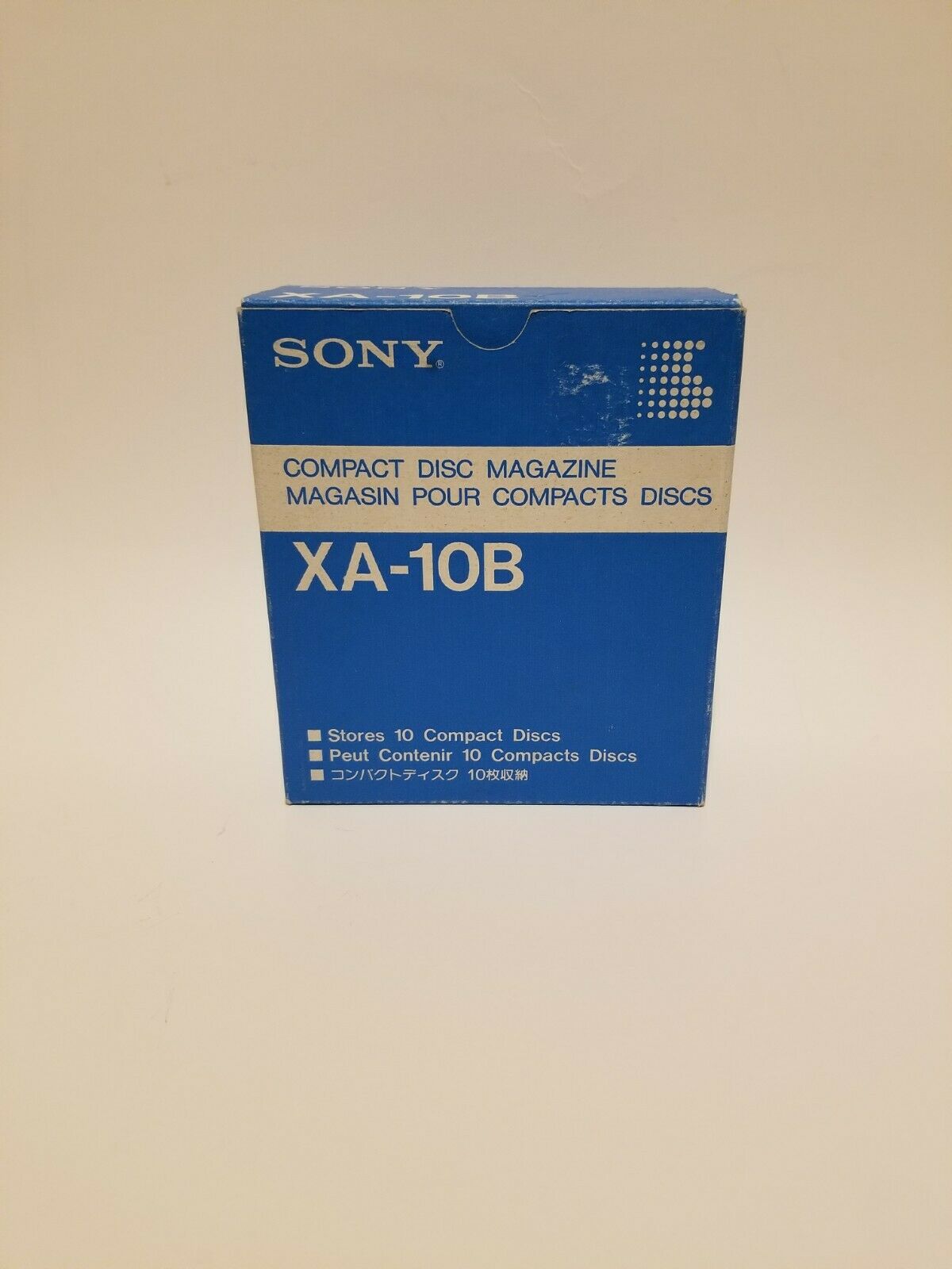 Sony Xa-10b Compact Disc Magazine Stores 10 Discs With Slip Case Factory Sealed