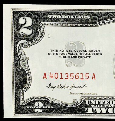 1953 $2 Red Seal! Incredible Note! Top Knotch Quality! Crispy Gembu++nr#1117_463