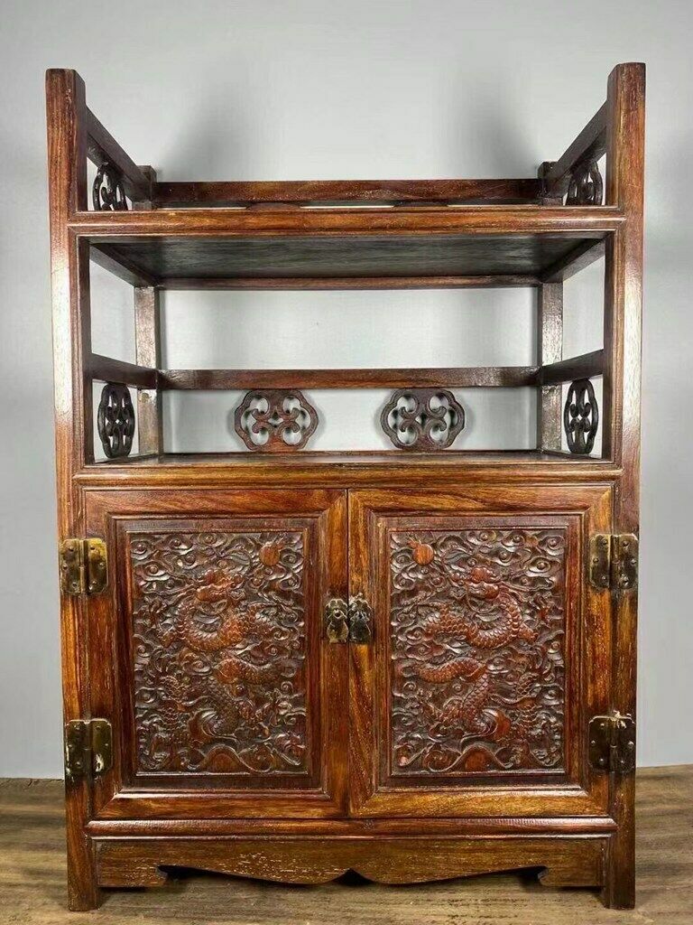 Chinese Natural Rosewood Hand Carved Exquisite Chests 17936