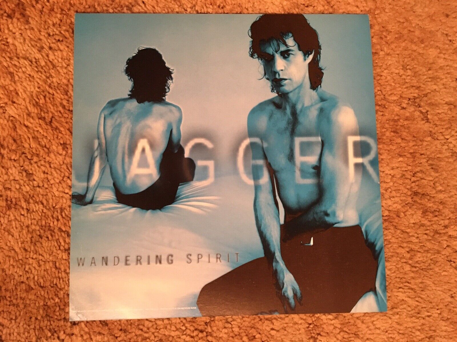 Mick Jagger Wandering Spirit Album Flat Poster Atlantic Records 1993