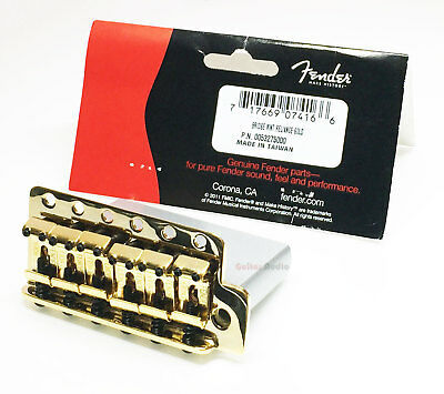 Genuine Fender Mim Classic/highway 1 Strat Stratocaster Tremolo Bridge - Gold