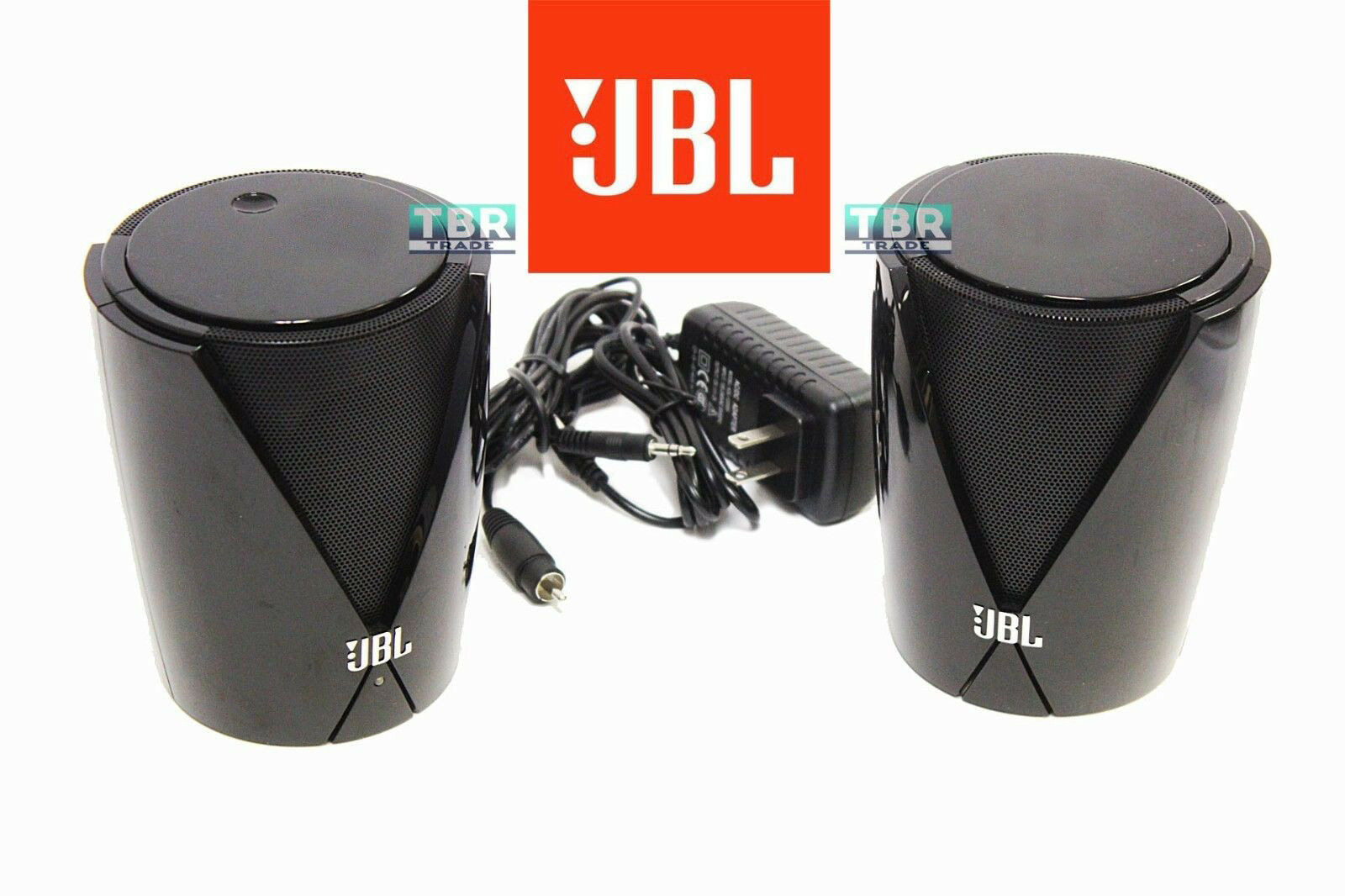 Jbl Speakers Jembe Powerful Computer Tv Home Desktop Entertainment Black 2 Pcs