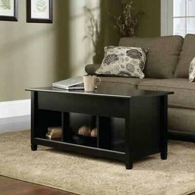 Lift-up Top Coffee Table W/hidden Storage Compartment & Shelf Black