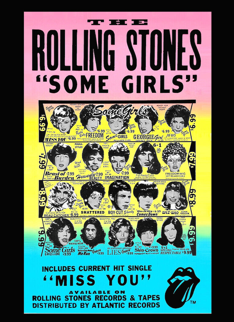 Some Girls  / Rolling Stones • 11x14" Poster Art • Hq Replica Of The Original!