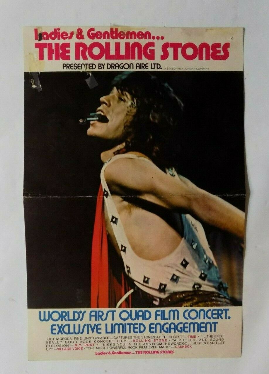 1973 Film Concert Poster: Ladies And Gentlemen, The Rolling Stones