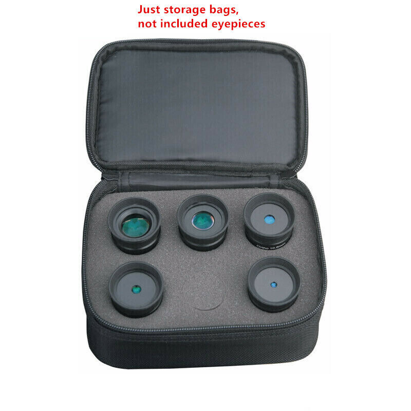 Telescope Eyepiece Storage Bags Anti-fall Portable Case F 6pcs 1.25'' Eyepieces