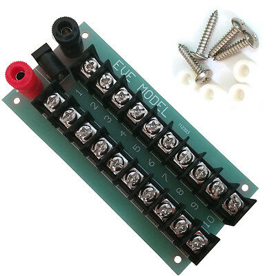 1x Power Distribution Board 3 Inputs 10 Pairs Outputs Dc Ac Power Controller