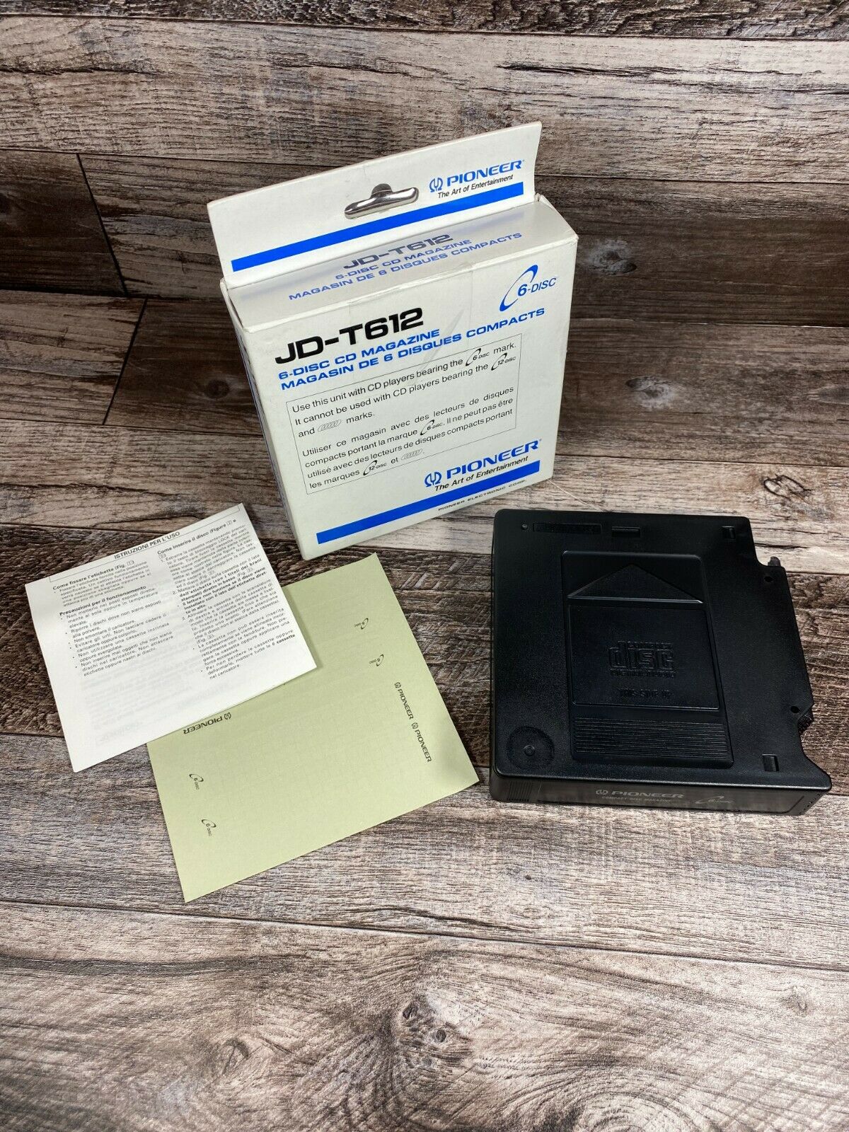 Pioneer Jd-t612 6 Disc Cd Changer Magazine Nib Holds 6 Discs