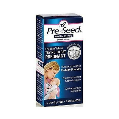 Pre-seed Fertility Conception Friendly Lube Lubricant Plus 9 Applicators