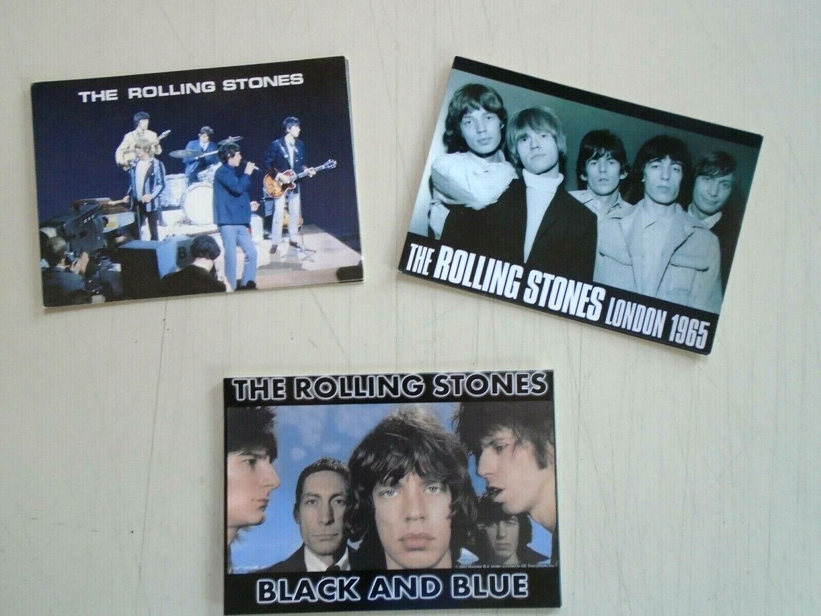Rolling Stones / Original Set Of 3 Post-cards / Group /  New Cond- Approx.4 X 6"