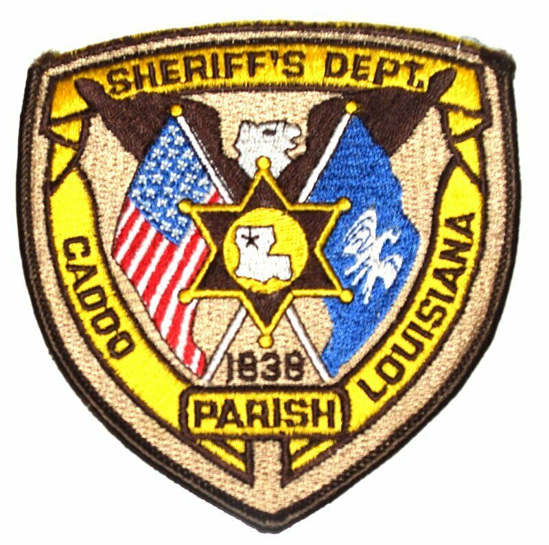 Cadd0 Parish Louisiana La Sheriff Police Patch State Flag Pelican Us Flag ~