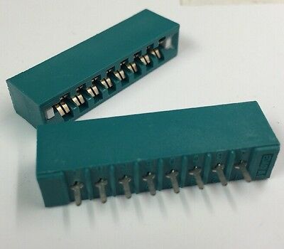 12 Pk Card Edge Connector Exact Fit Circuitron Tortoise Switch Machine Old/white
