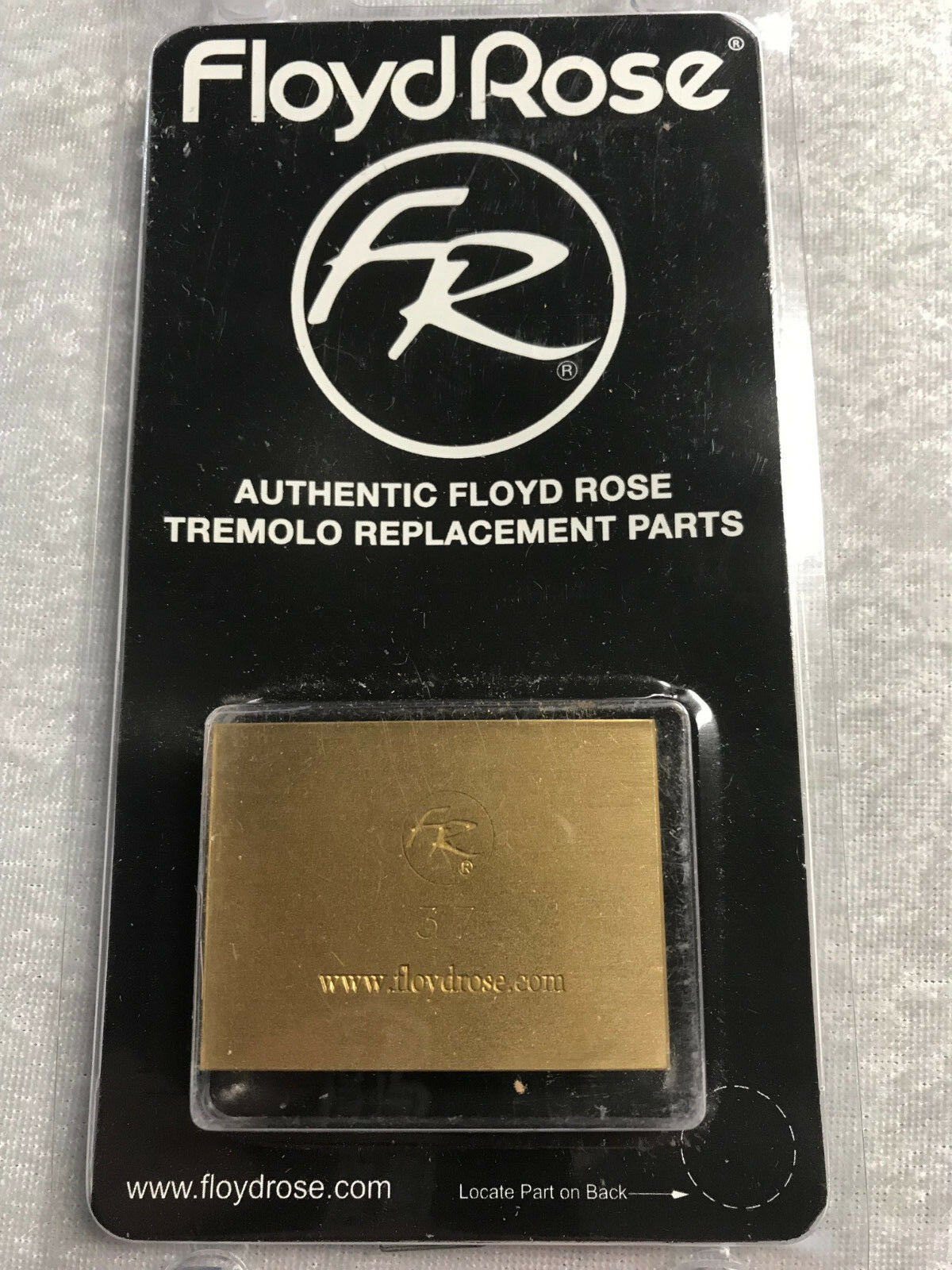 Real Floyd Rose Brand 37mm Fat Brass Block - Made By Floyd Rose For Floyd Rose